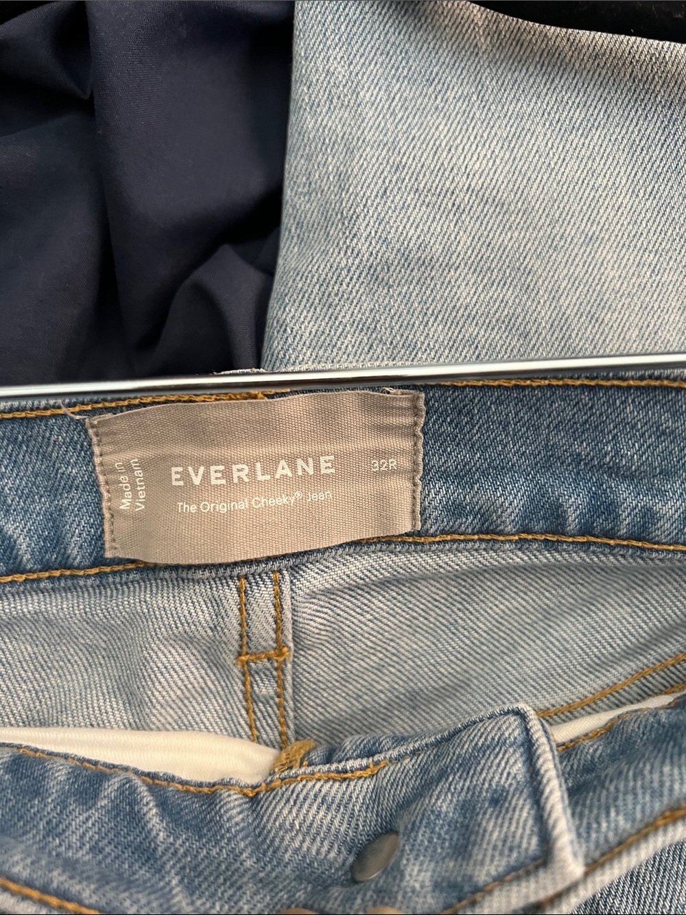 Everlane The Original Cheeky Jean Size 32 Light Wash - Picture 8 of 9